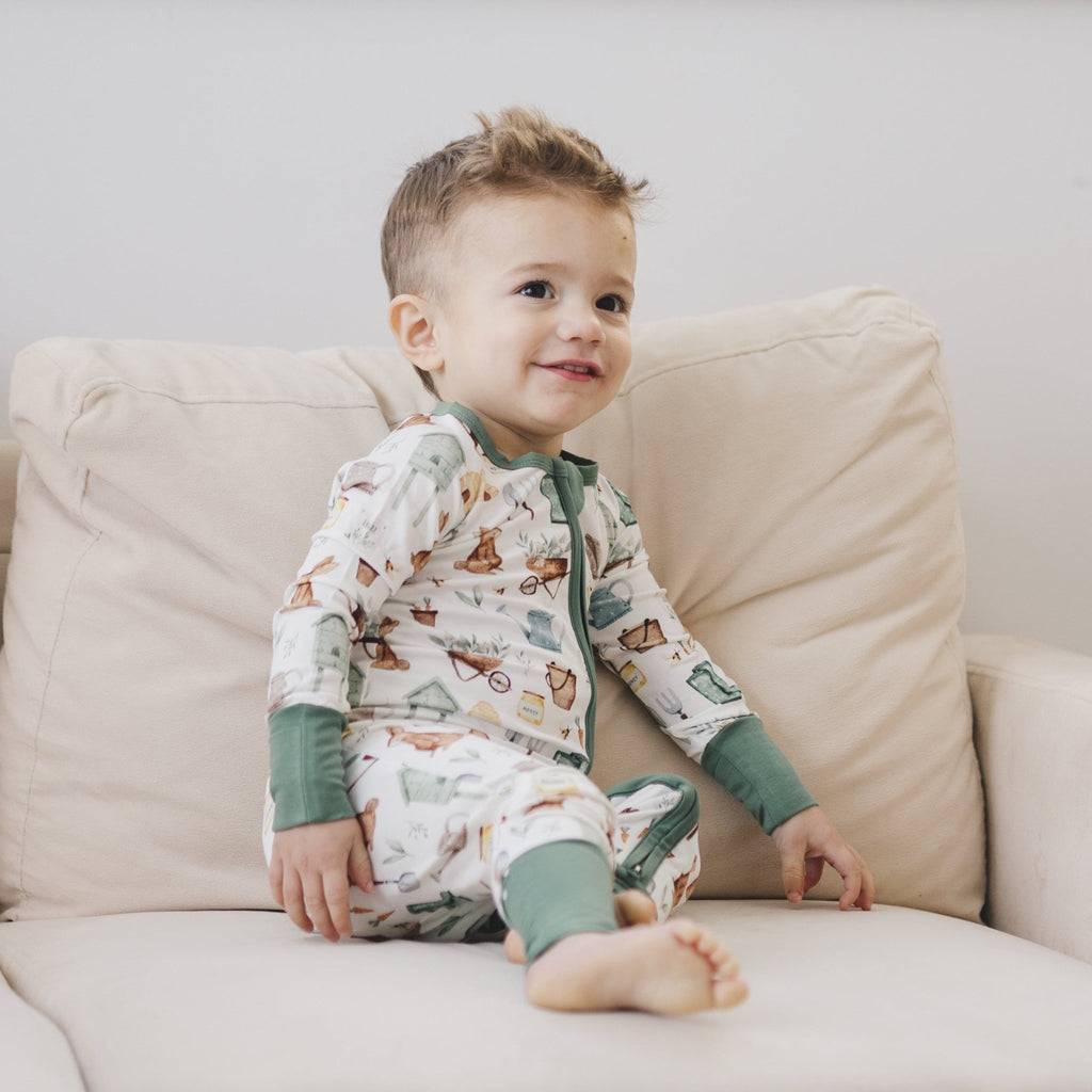 Cottontail Garden Bamboo Zippy Romper - Shop Avnu