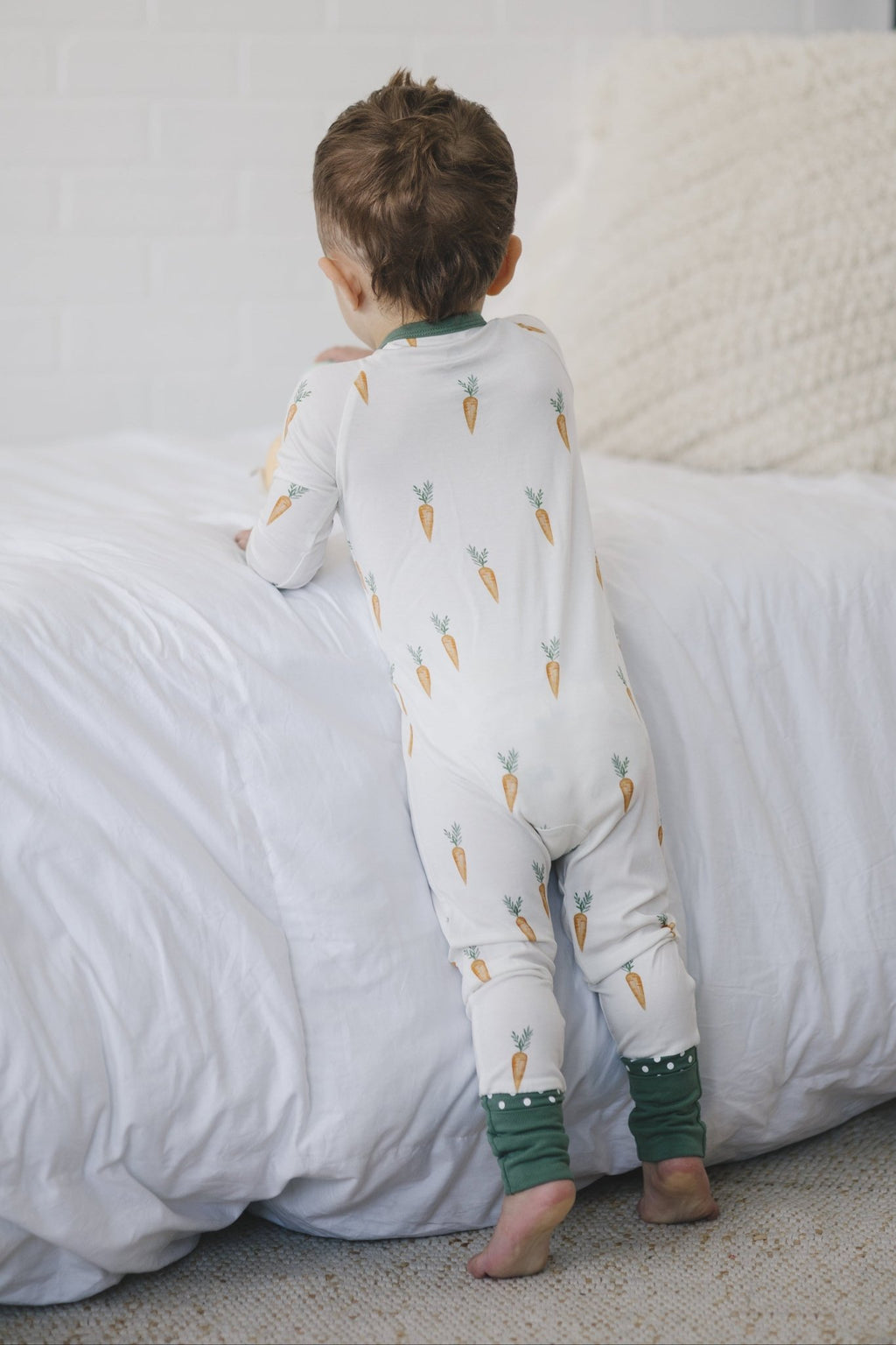 Keep Calm and Carrot On Bamboo Zippy Romper - Shop Avnu