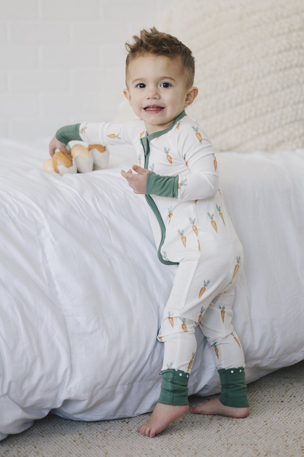 Keep Calm and Carrot On Bamboo Zippy Romper - Shop Avnu