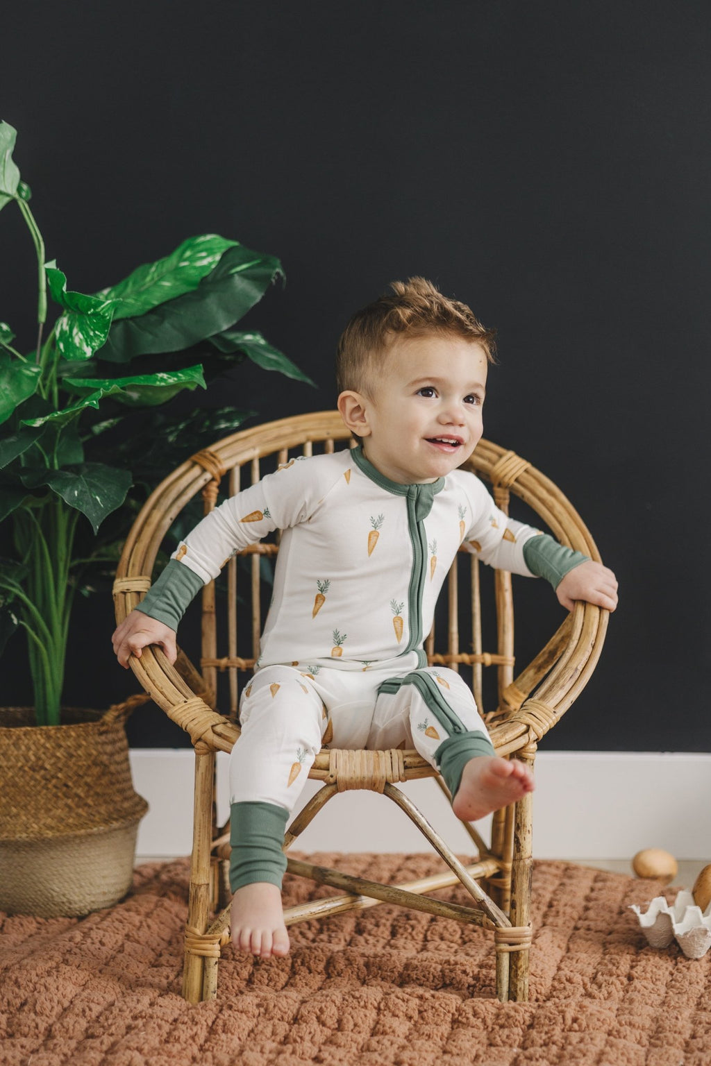 Keep Calm and Carrot On Bamboo Zippy Romper - Shop Avnu
