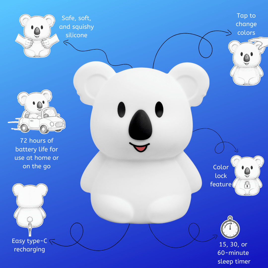 LumiPets® Keith the Koala - Children's Touch Night Light - Shop Avnu