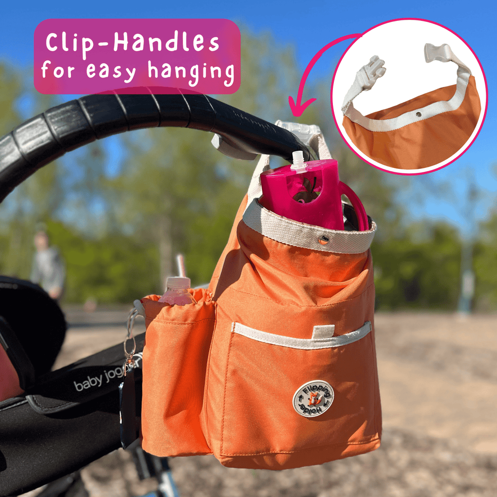 Thermal Tote with Bottle Pocket | easy carry - all bag, clip handle for convenient attachment - Shop Avnu