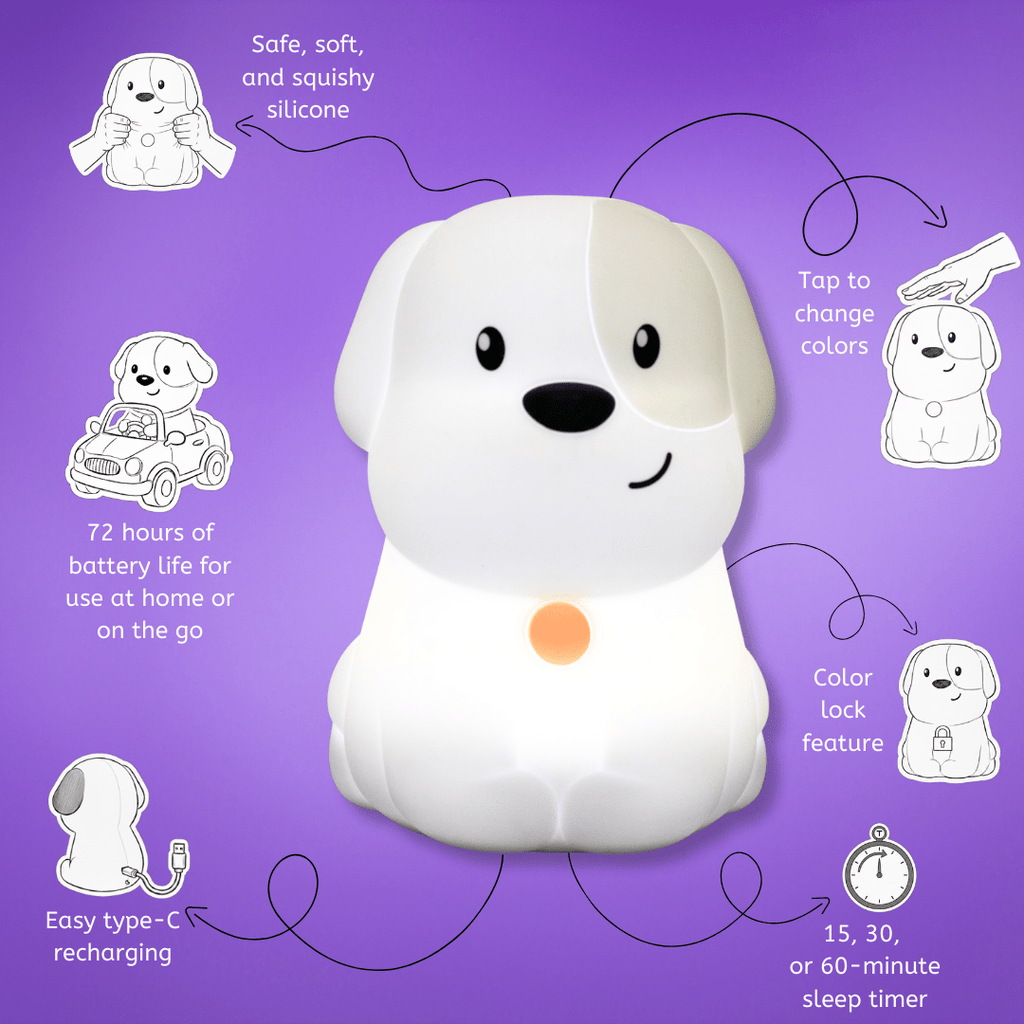 Pepper the Puppy: The Ultimate Dog Night Light for Brave Little Sleepers - Shop Avnu