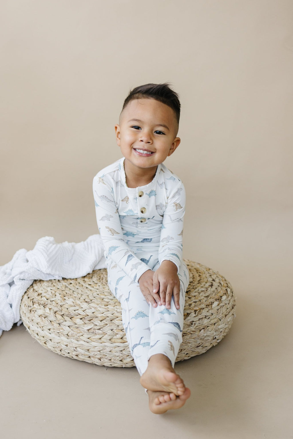 Snugglesaurus 2pc Henley Bamboo Pajamas - Sizes Newborn & Up! - Shop Avnu