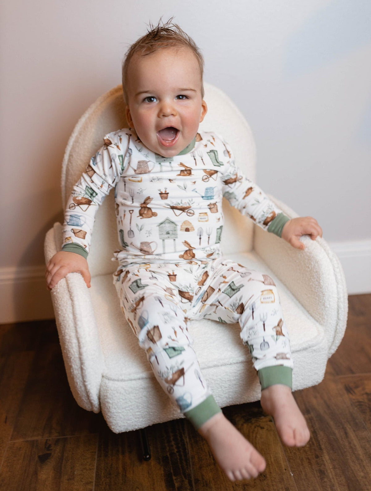 Cottontail Garden 2pc Bamboo Pajamas - Shop Avnu