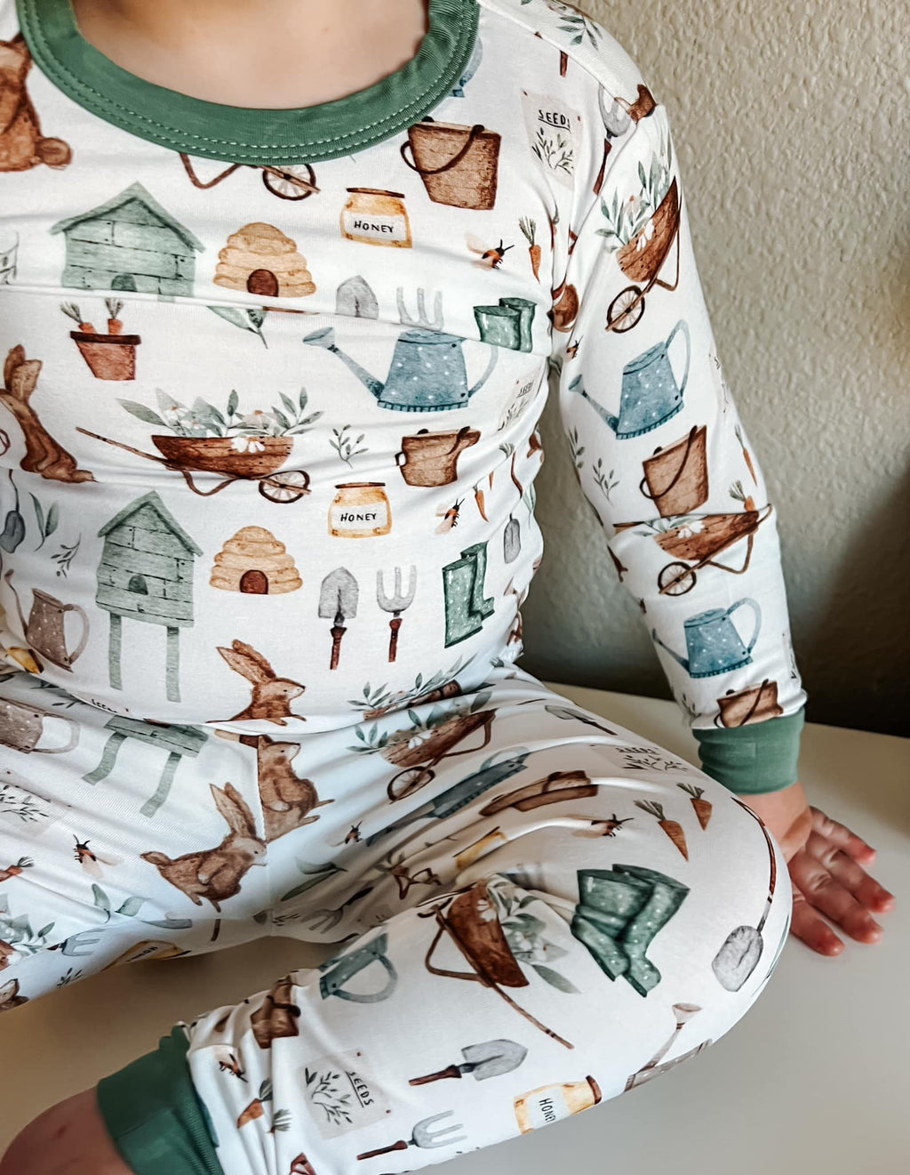 Cottontail Garden 2pc Bamboo Pajamas - Shop Avnu
