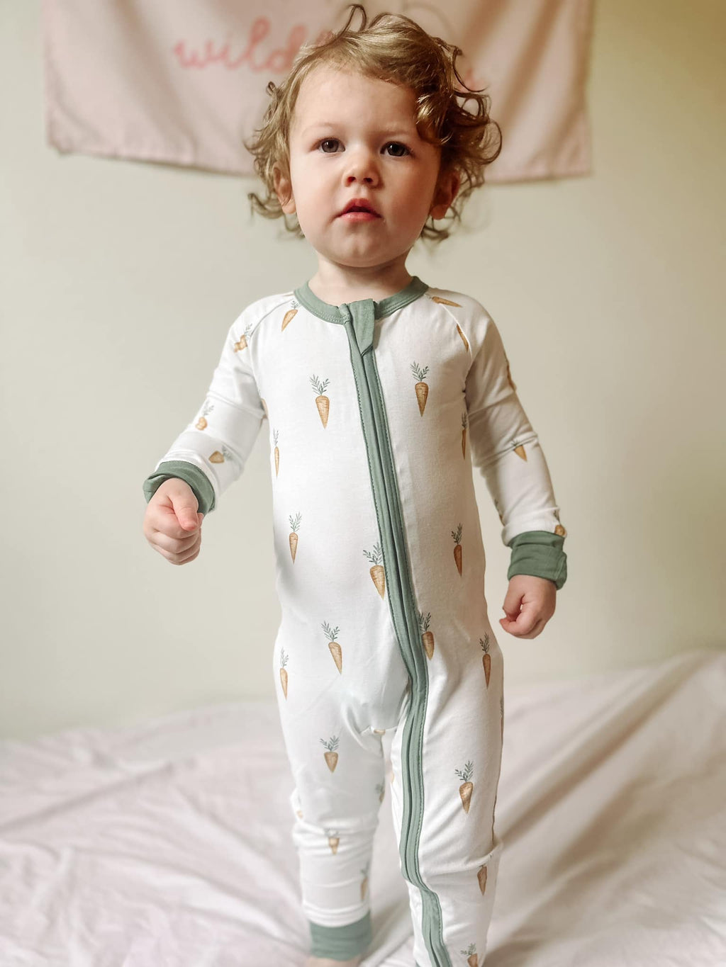 Keep Calm and Carrot On Bamboo Zippy Romper - Shop Avnu