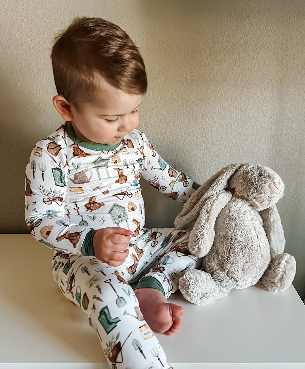 Cottontail Garden 2pc Bamboo Pajamas - Shop Avnu