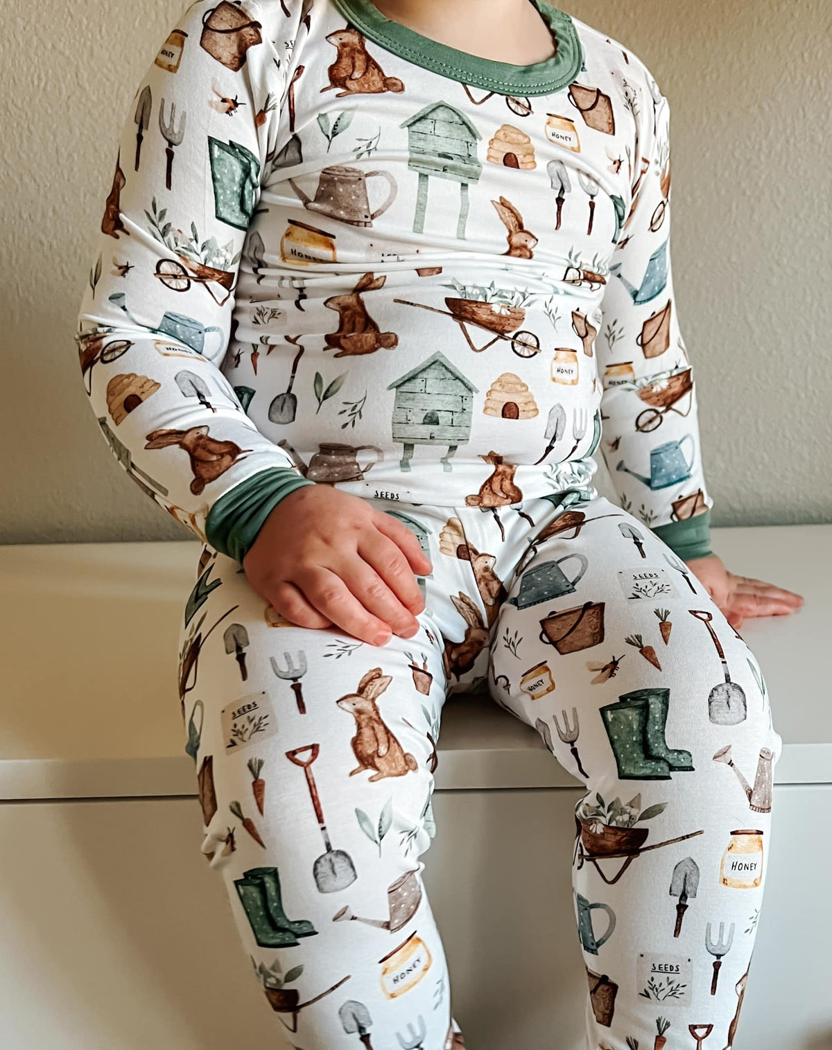 Cottontail Garden 2pc Bamboo Pajamas - Shop Avnu