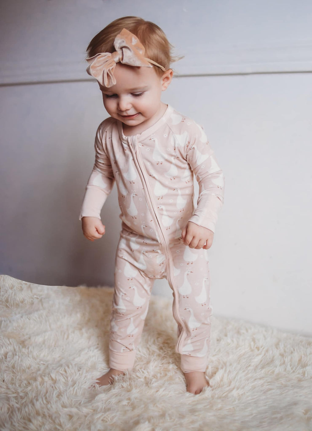 Silly Goose on the Loose Bamboo Zippy Romper - Shop Avnu