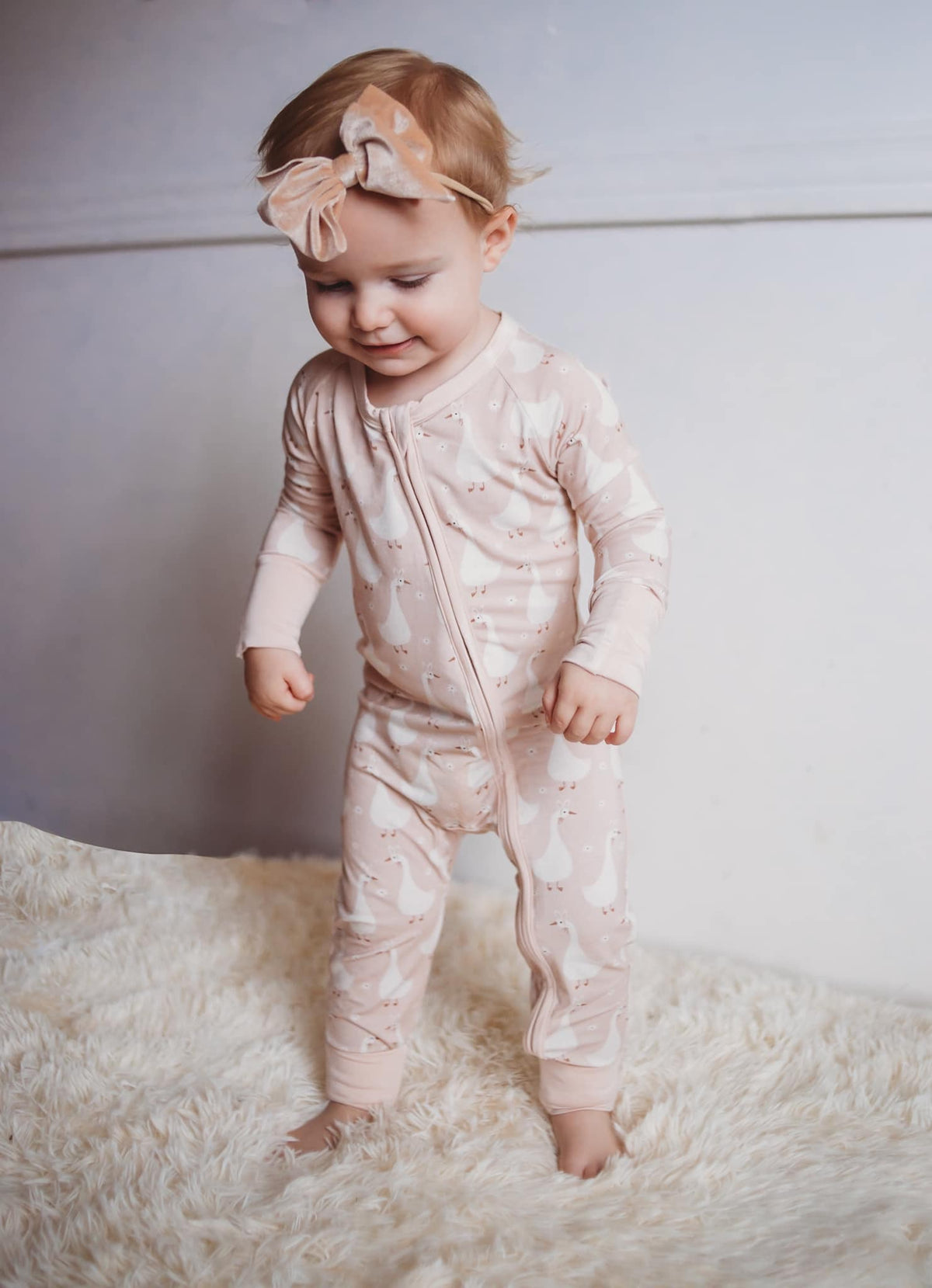 Silly Goose on the Loose Bamboo Zippy Romper - Shop Avnu