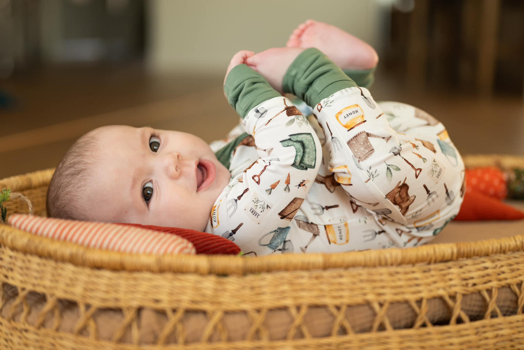 Cottontail Garden Bamboo Zippy Romper - Shop Avnu