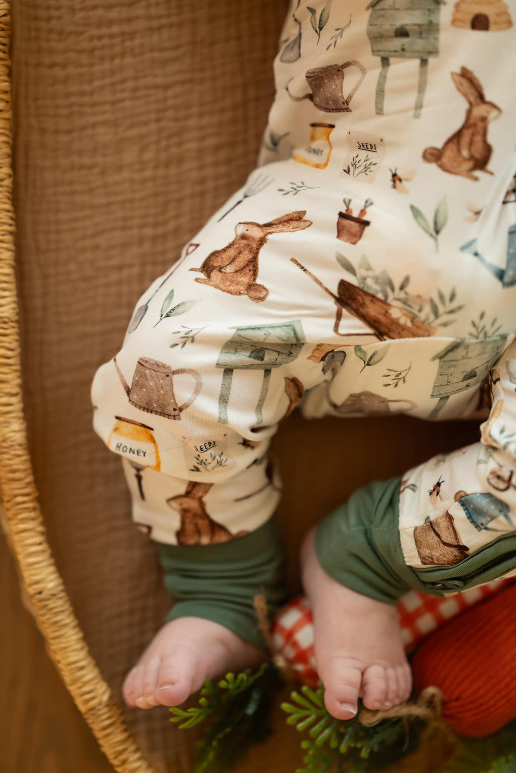 Cottontail Garden Bamboo Zippy Romper - Shop Avnu
