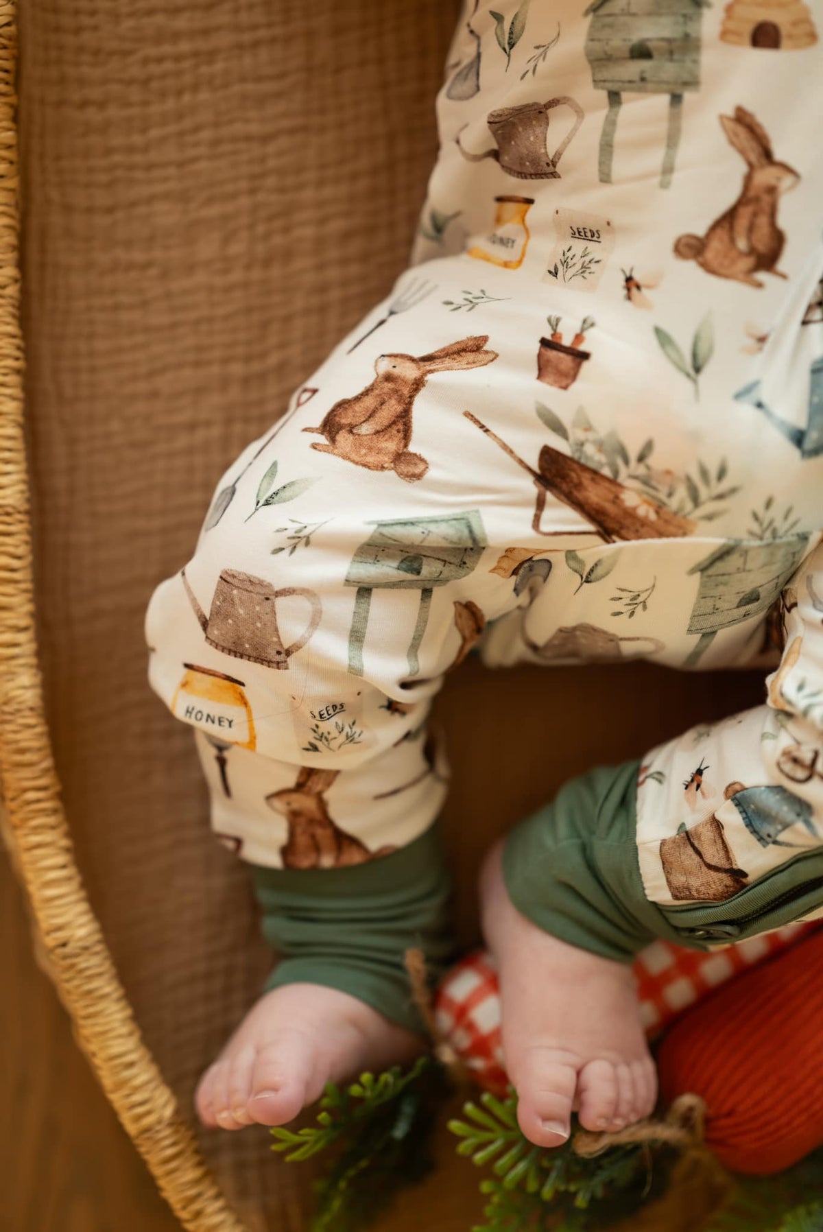Cottontail Garden Bamboo Zippy Romper - Shop Avnu