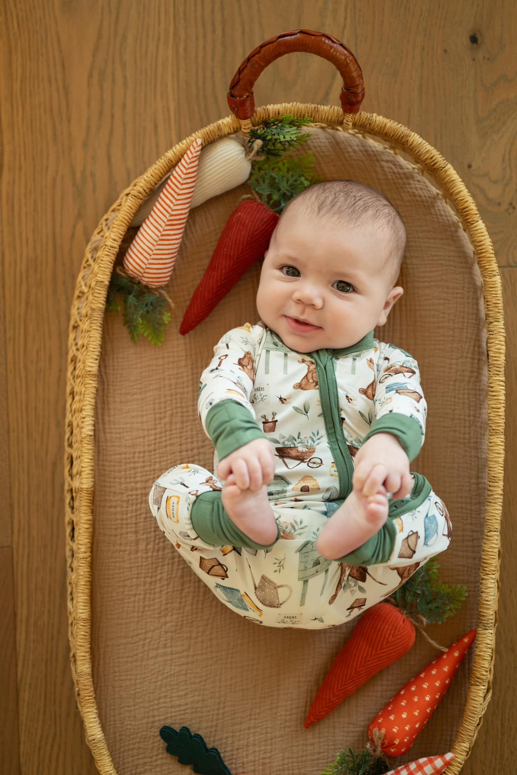 Cottontail Garden Bamboo Zippy Romper - Shop Avnu