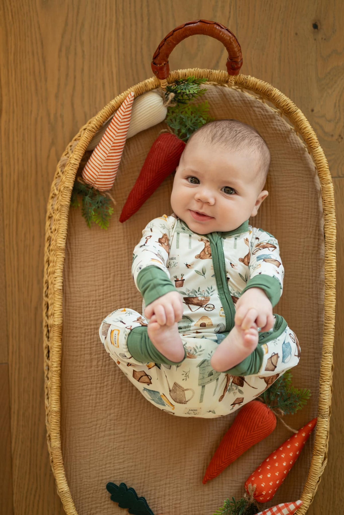 Cottontail Garden Bamboo Zippy Romper - Shop Avnu