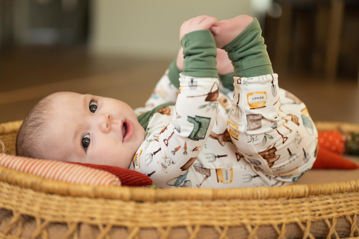 Cottontail Garden Bamboo Zippy Romper - Shop Avnu