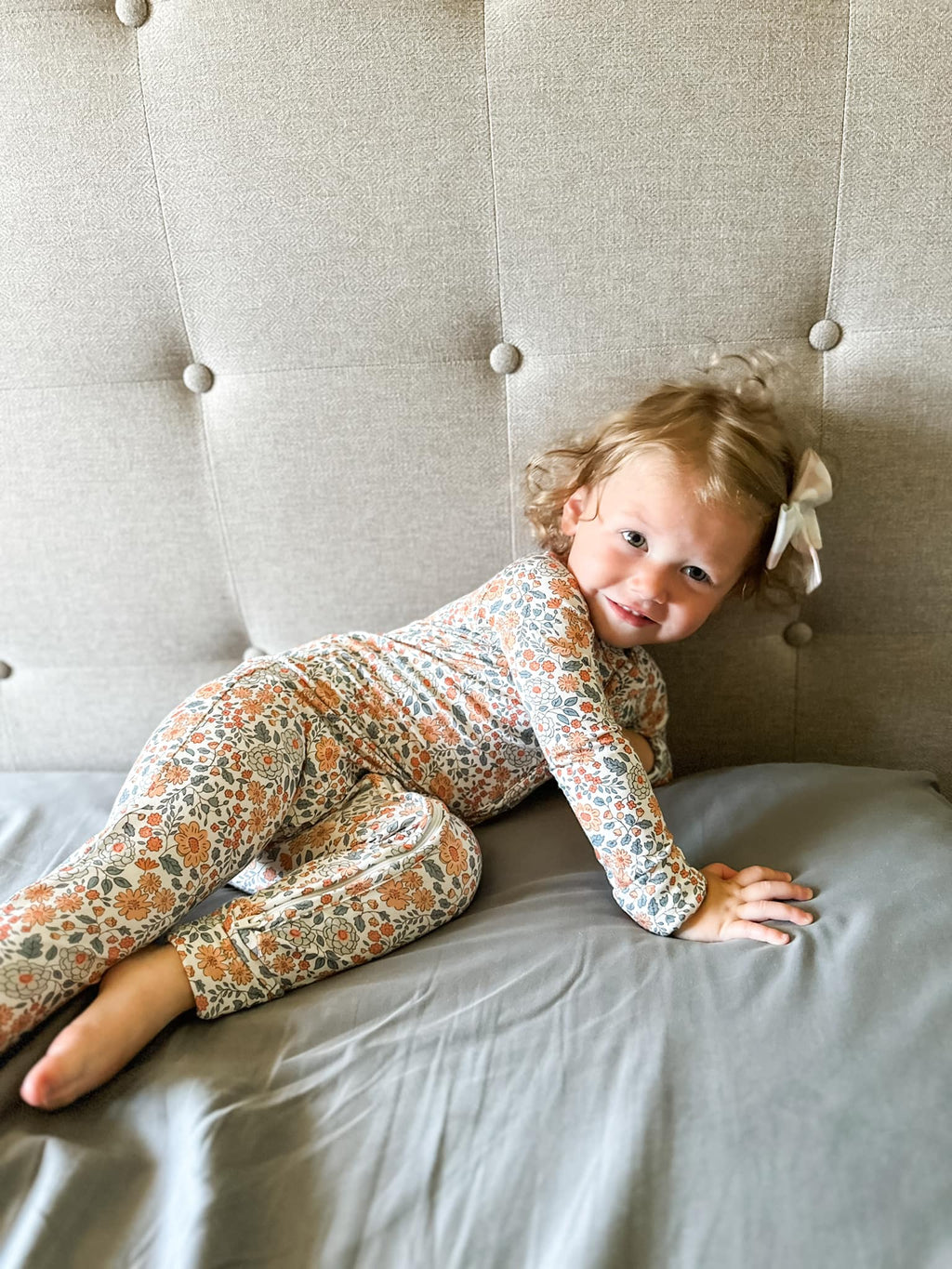 Darling Ditsy Bamboo Zippy Romper - Shop Avnu