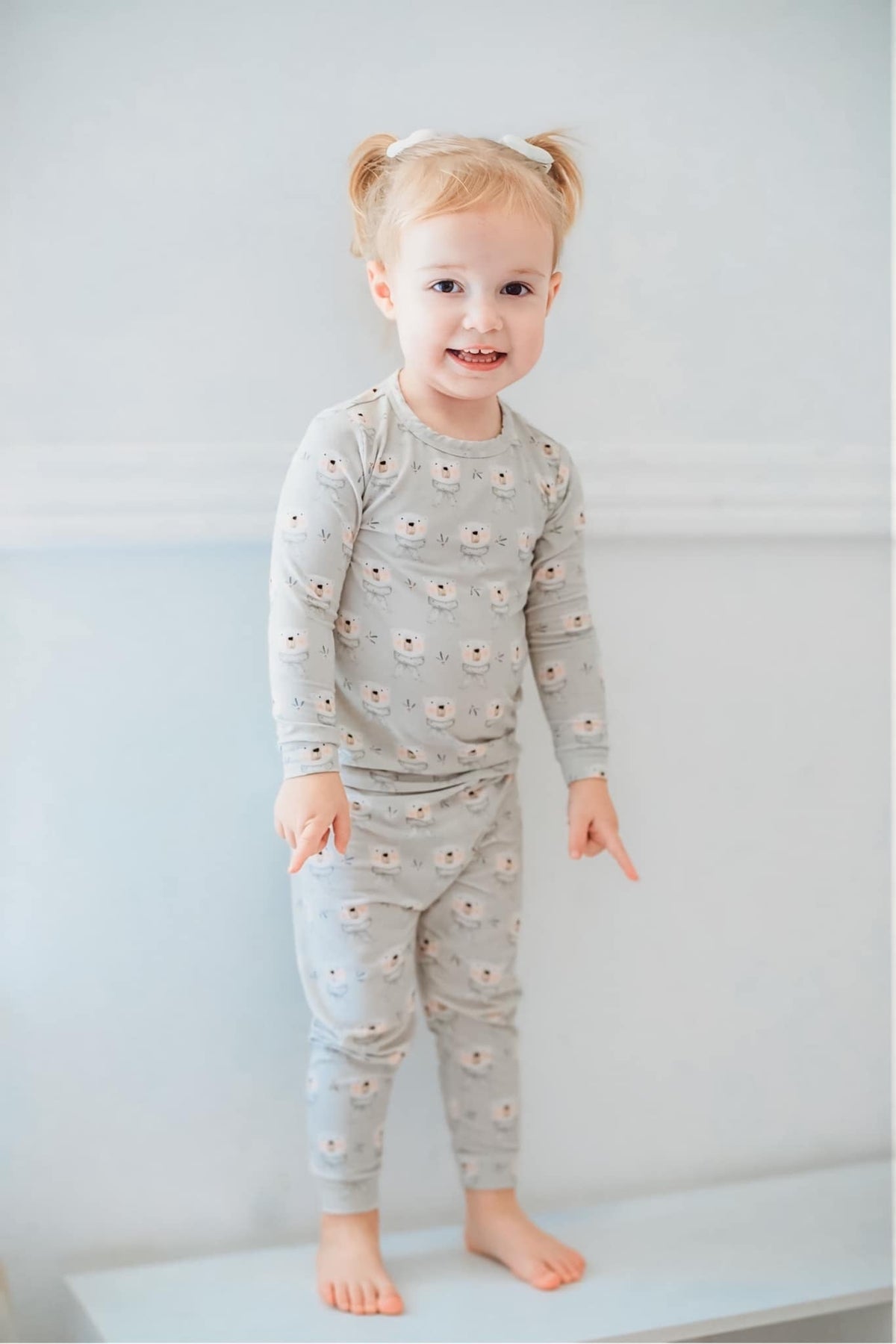 Polar Bear 2pc Bamboo Pajamas - Shop Avnu