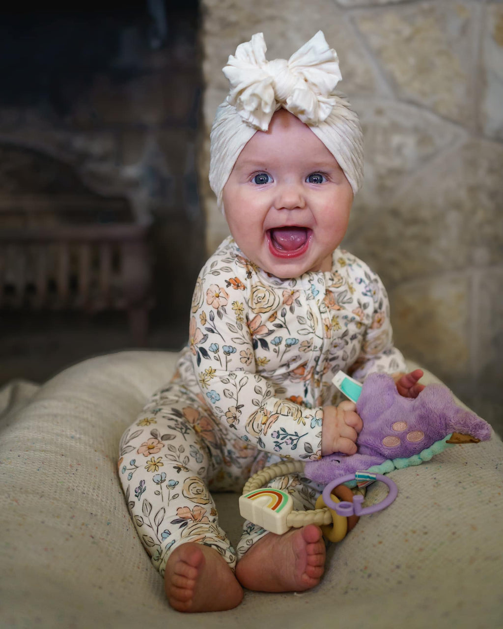 Pastel Petals Modal Zippy Romper - Shop Avnu