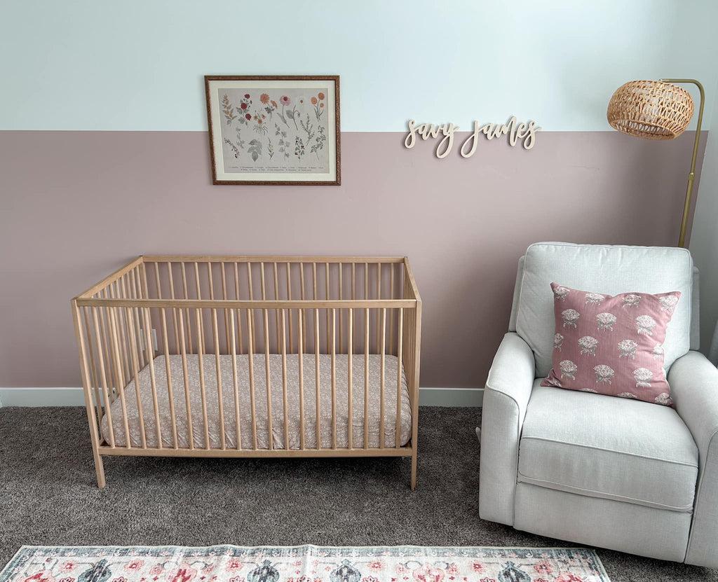 Dainty Ditsy Bamboo Crib Sheet - Shop Avnu