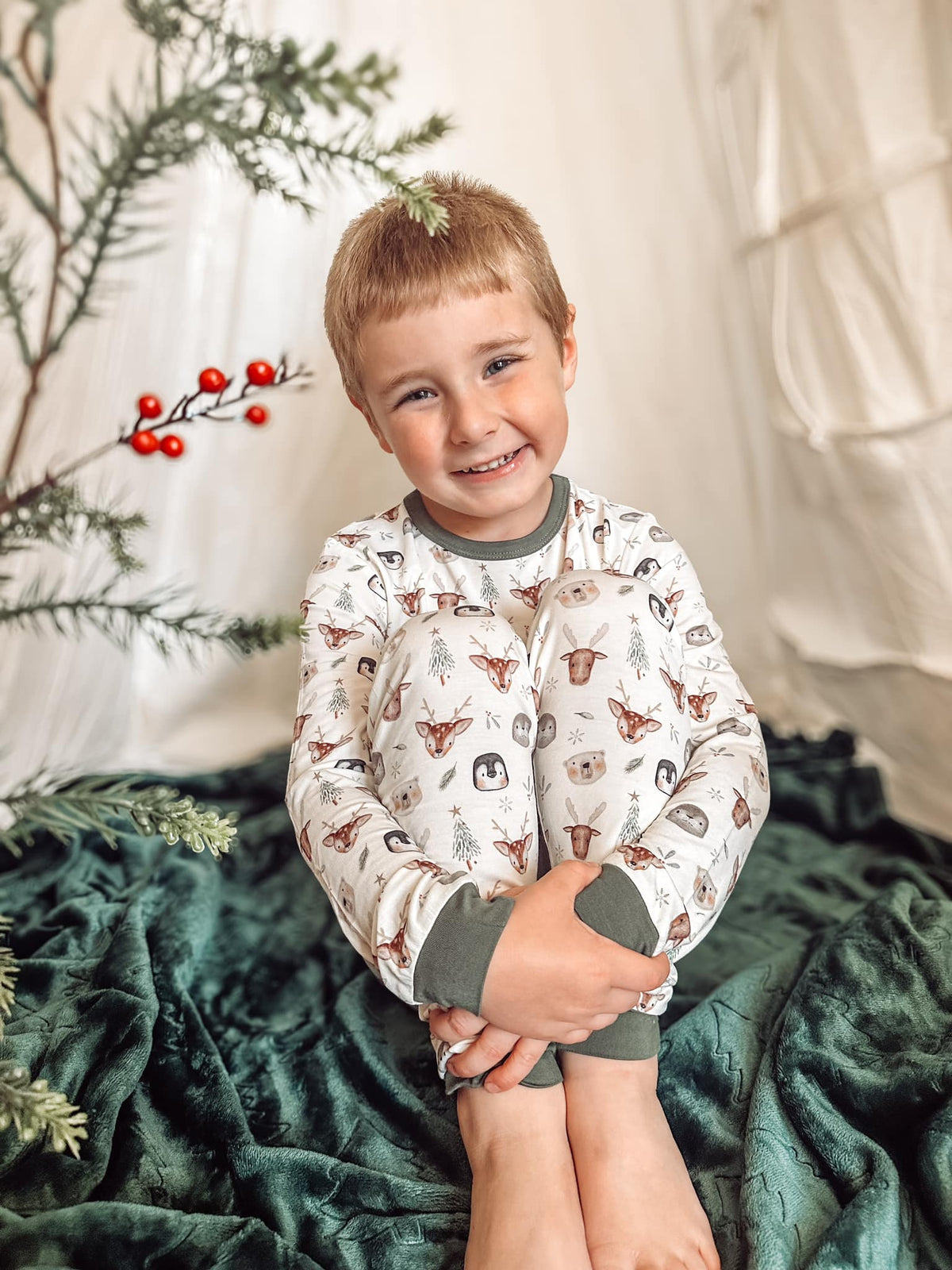 North Pole Pals 2pc Bamboo Pajamas - Shop Avnu