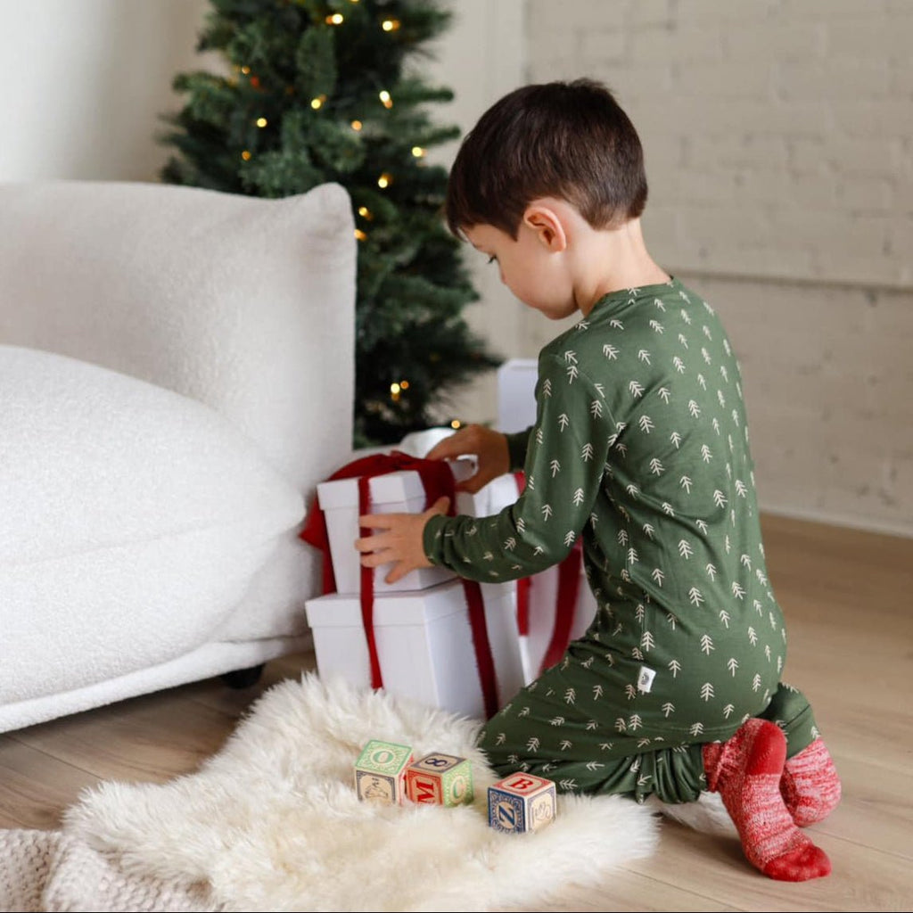 Christmas Tree Bamboo Pajamas - 2pc Set - Shop Avnu