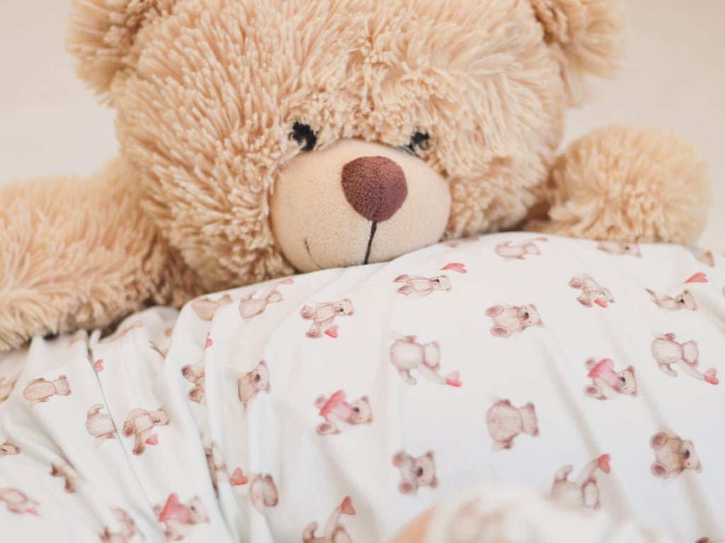 Valentines Teddy Bear 2pc Bamboo Pajamas - Shop Avnu