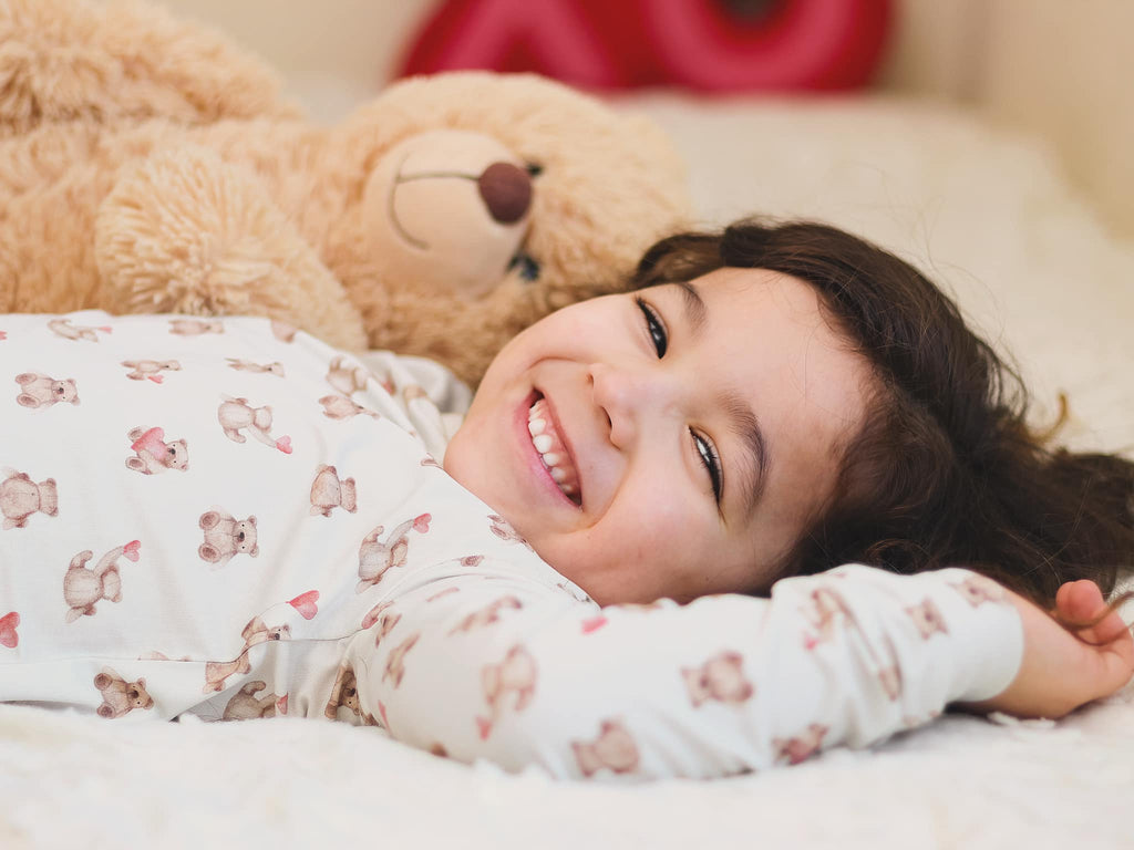 Valentines Teddy Bear 2pc Bamboo Pajamas - Shop Avnu