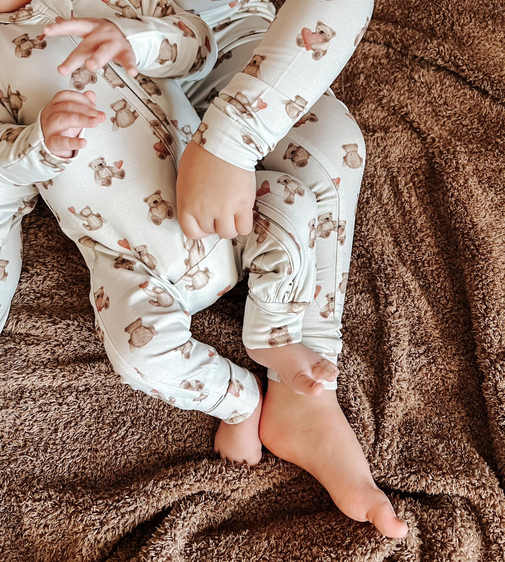 Valentines Teddy Bear 2pc Bamboo Pajamas - Shop Avnu