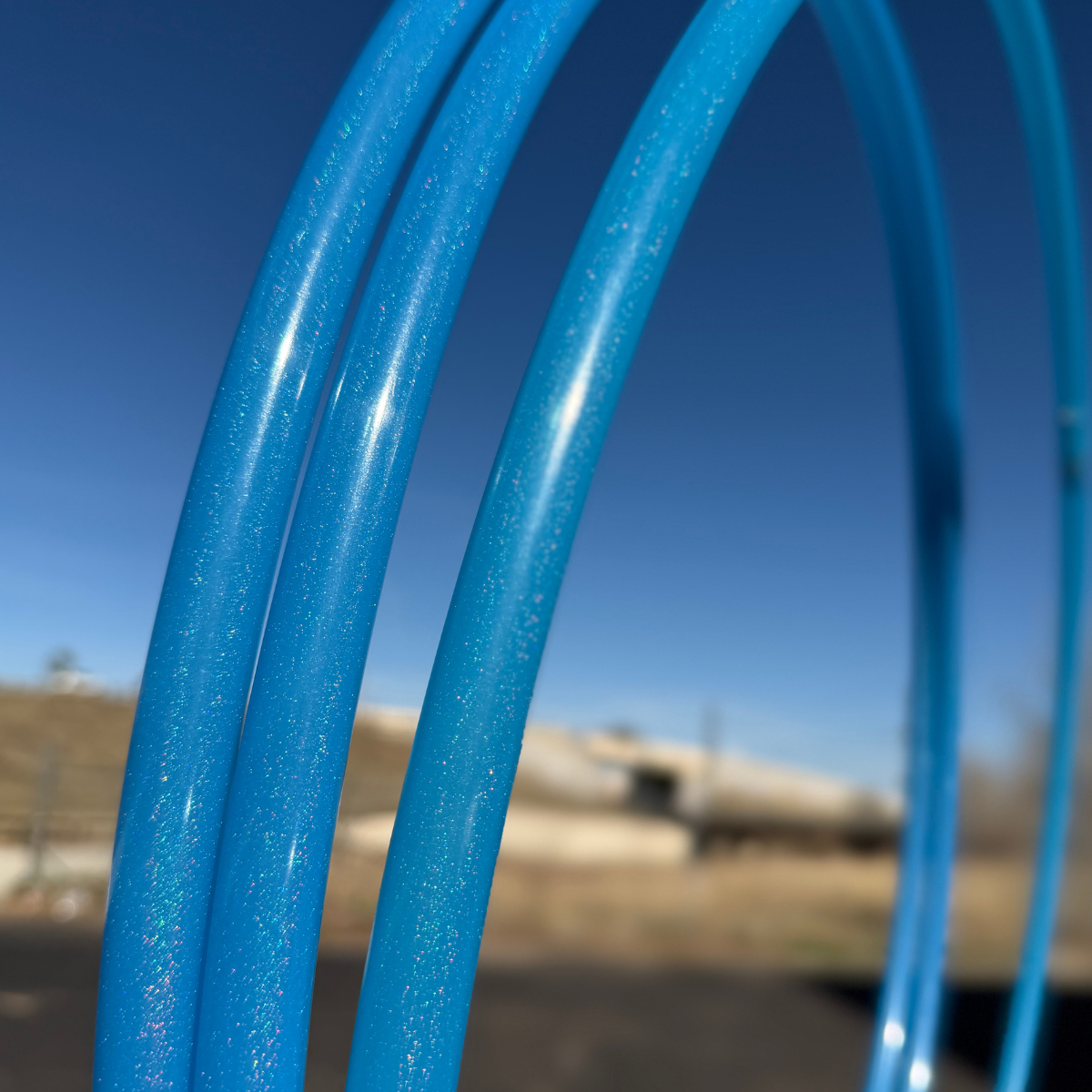 Blue Stardust 5/8" Polypro Hula Hoop - Ready to Ship