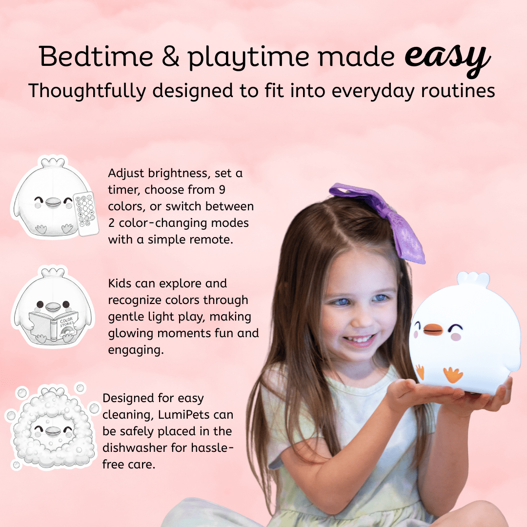 LumiPets® Clara the Chicken - Children's Touch Night Light - Shop Avnu
