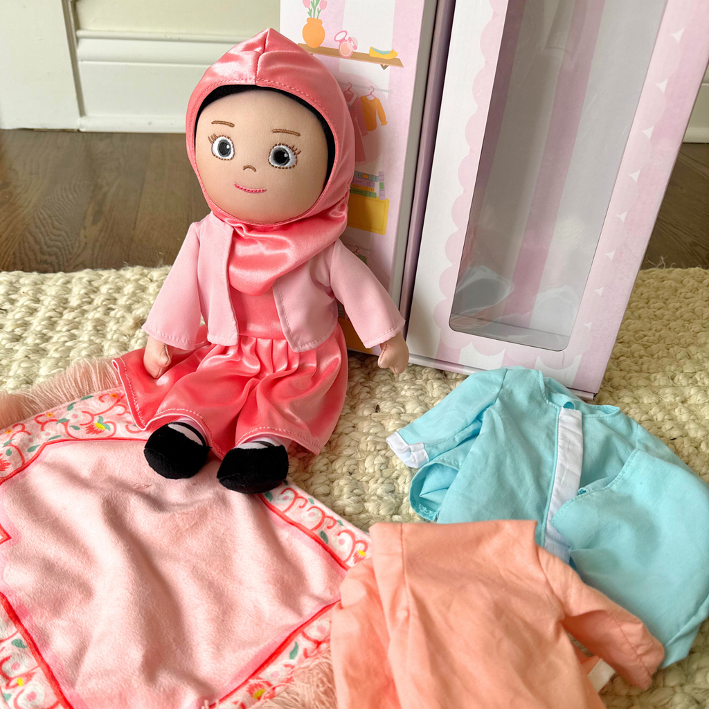 The Lala Doll + 4 Outfits + Prayer Rug | My First Hijabi, Muslim Doll - Shop Avnu