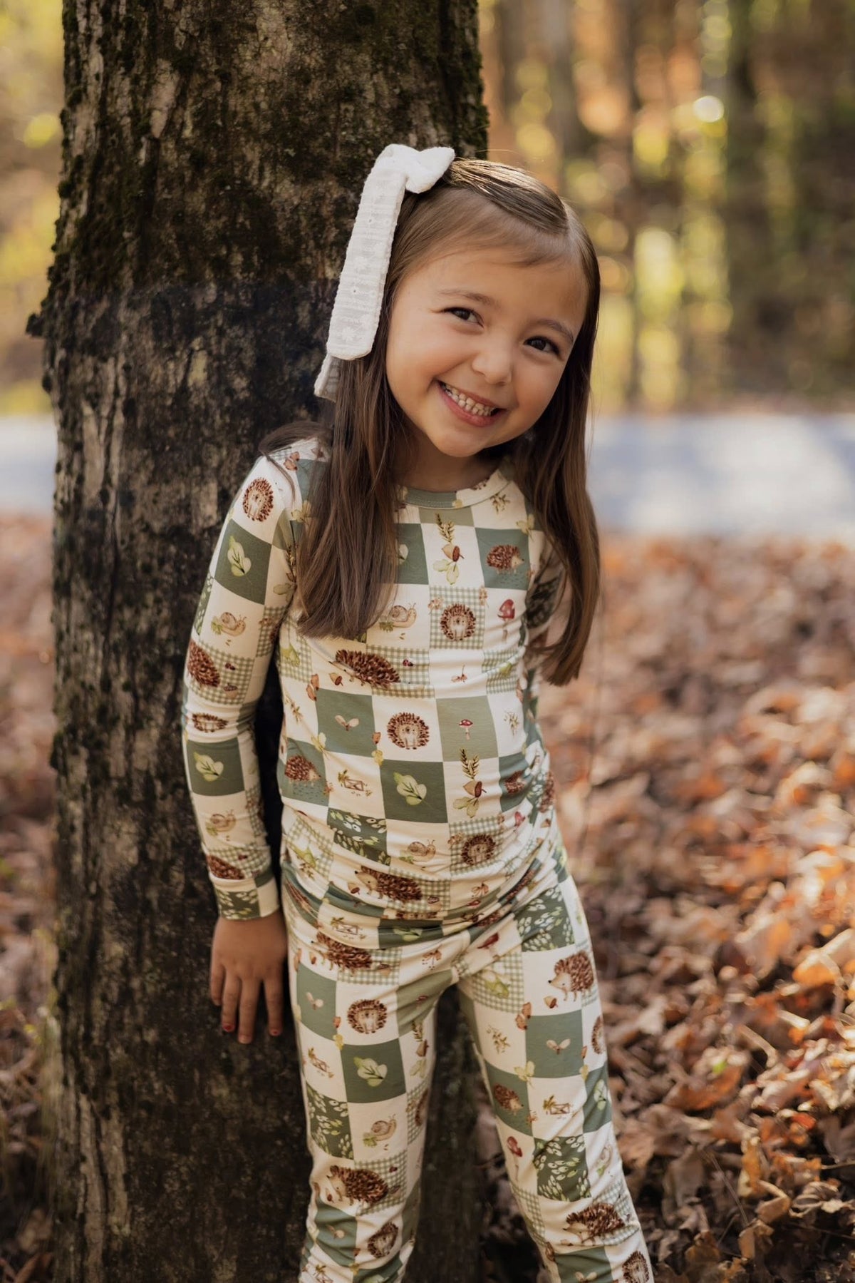 Harvest Hedgehogs 2pc Bamboo Pajamas - Shop Avnu