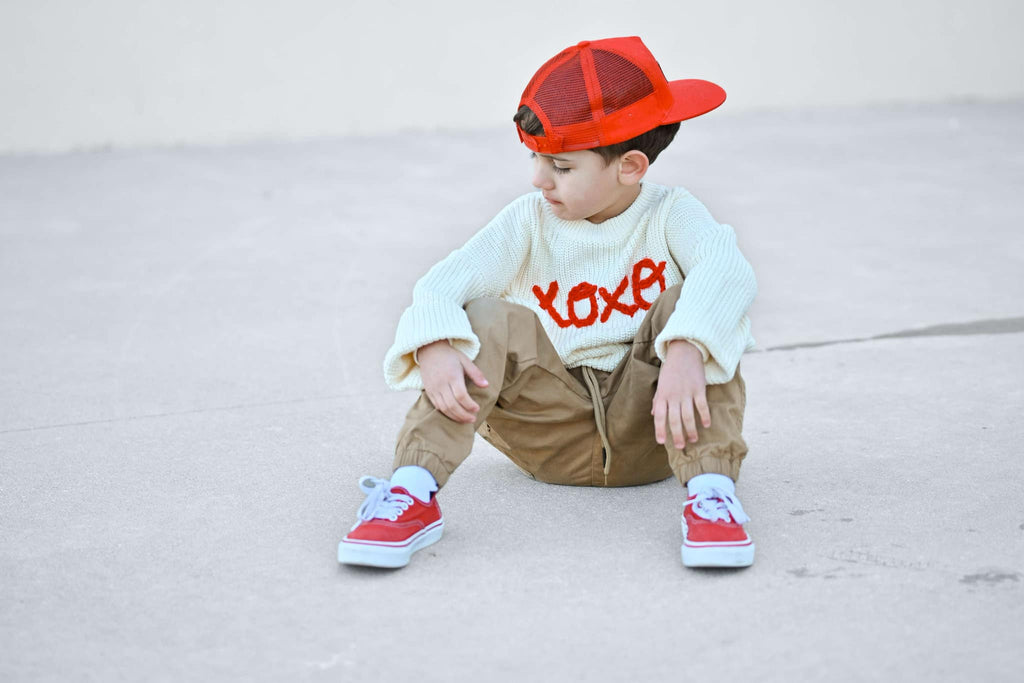 XOXO Hand Embroidered Sweater - Shop Avnu