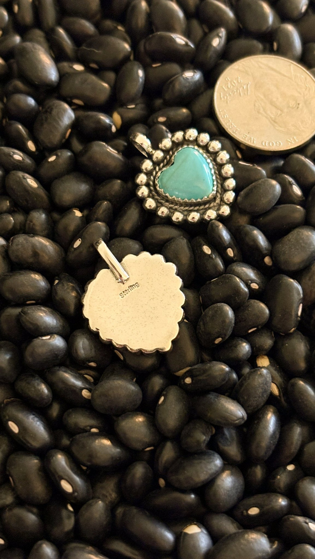 BEADED HEART PENDANT - Shop Avnu