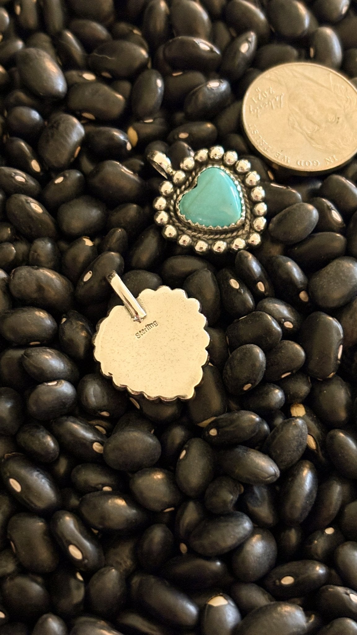 BEADED HEART PENDANT - Shop Avnu