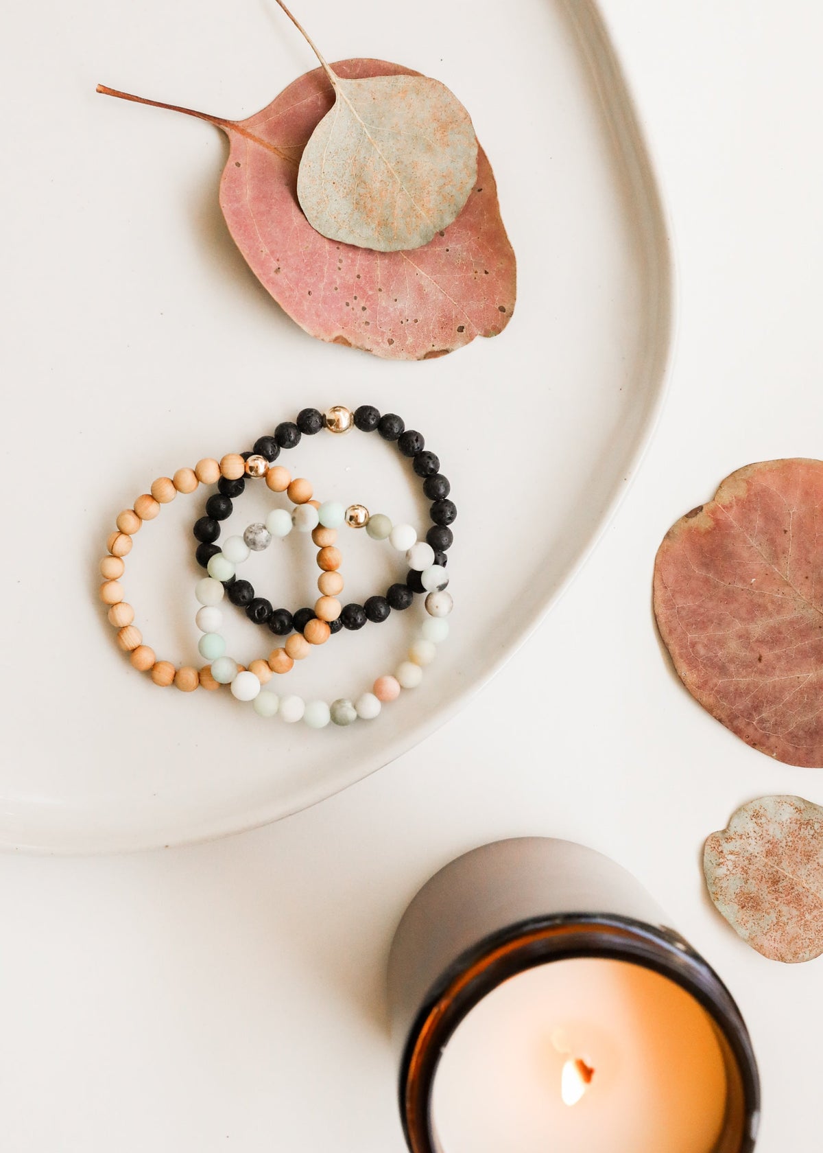 Raw Amazonite + 14k Gold Filled || Beaded Bracelet