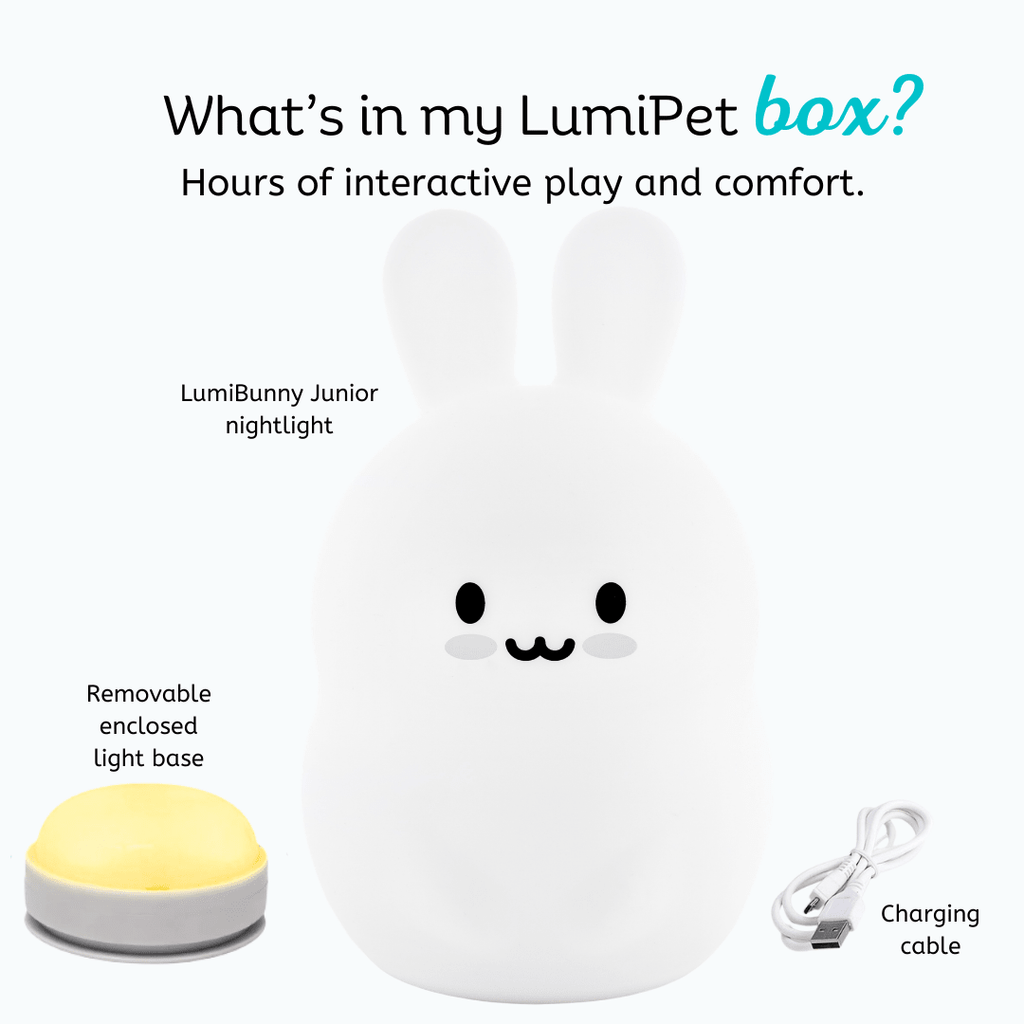 LumiPets® Basil the Bunny - Children's Touch Night Light Junior - Shop Avnu
