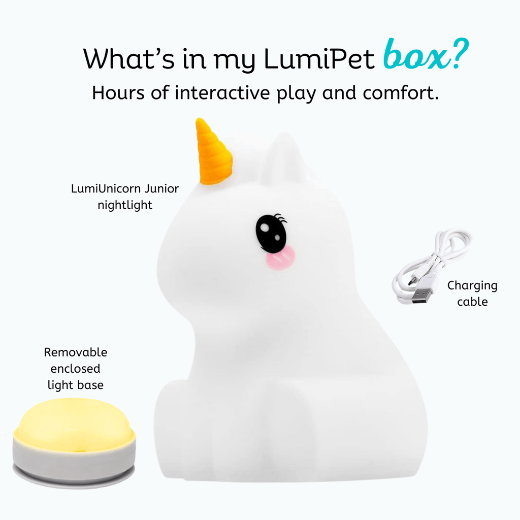 LumiPets® Junior Unicorn - Children's Nursery Touch Night Light - Shop Avnu