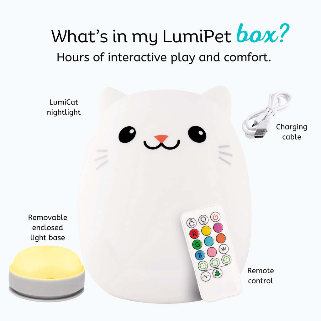 LumiPets® Clive the Cat - Children's Touch Night Light - Shop Avnu