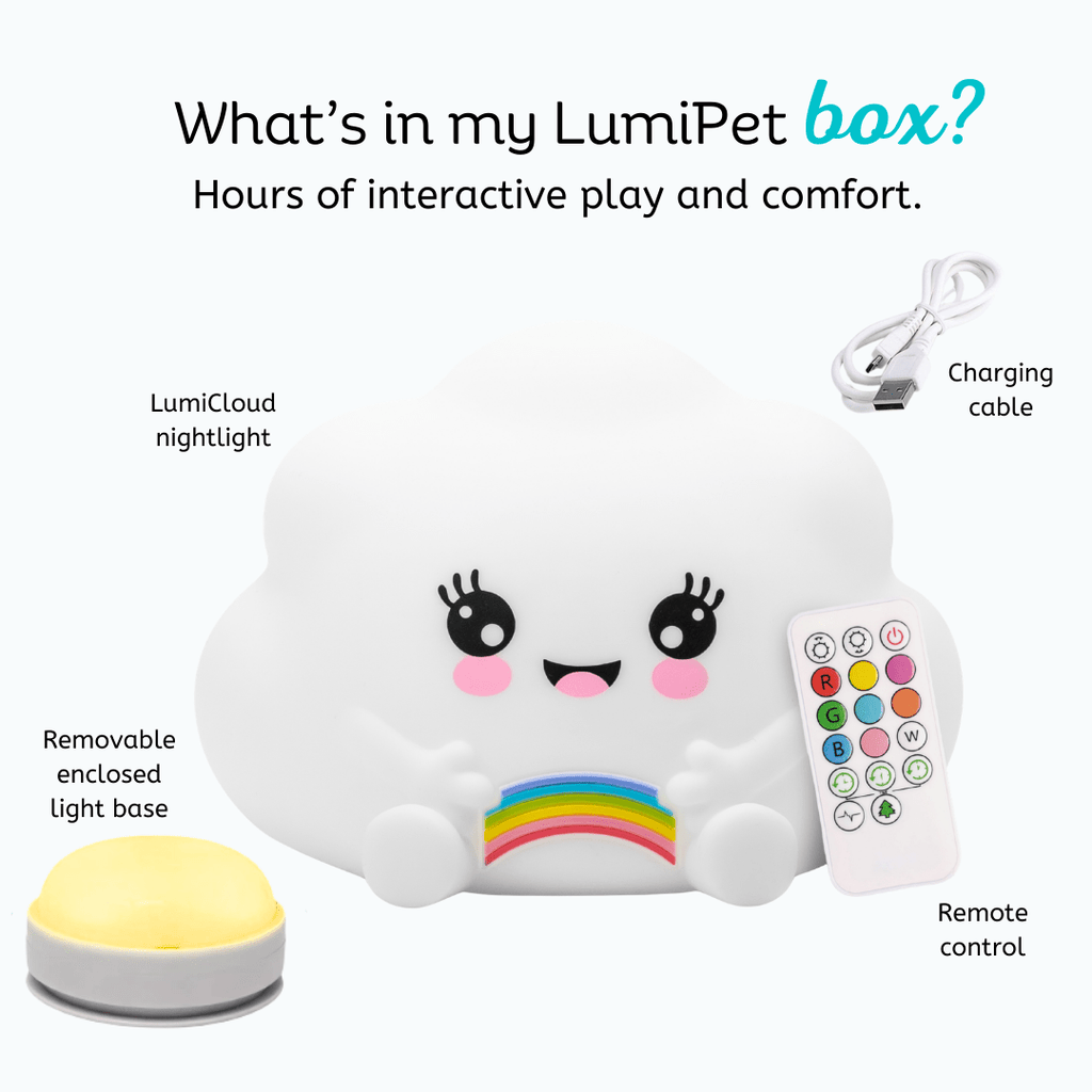 LumiPets® Kawaii Cloud - Children's Nursery Touch Night Light - Shop Avnu