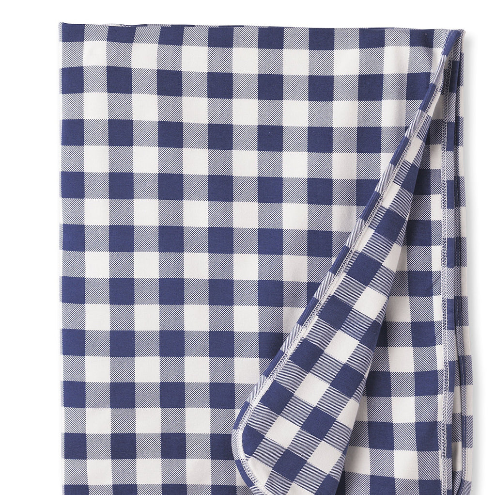 Picnic Plaid/Blue Soft Bamboo Stroller Blanket for Baby - Shop Avnu