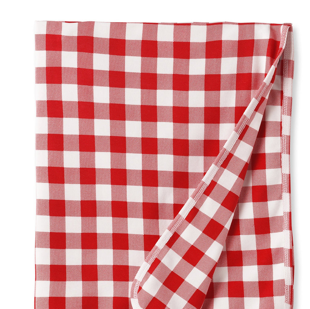 Picnic Plaid/Red Soft Bamboo Stroller Blanket for Baby - Shop Avnu