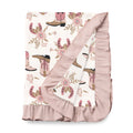 Western Cowgirl Boots Soft Baby Cotton Stroller Blanket - Shop Avnu