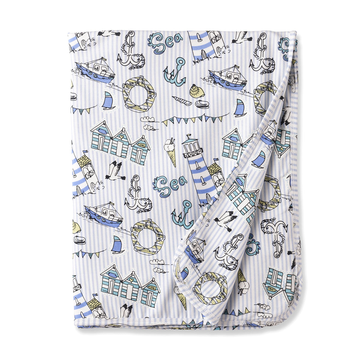 Seashore Stroller Blanket – Soft Bamboo Baby Blanket - Shop Avnu