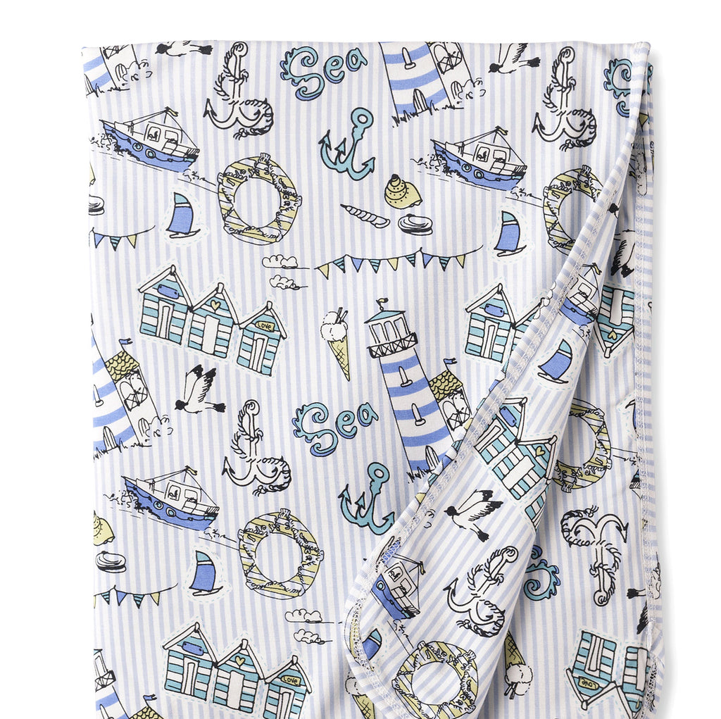 Seashore Stroller Blanket – Soft Bamboo Baby Blanket - Shop Avnu