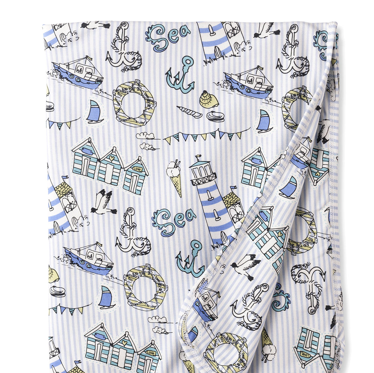 Seashore Stroller Blanket – Soft Bamboo Baby Blanket - Shop Avnu