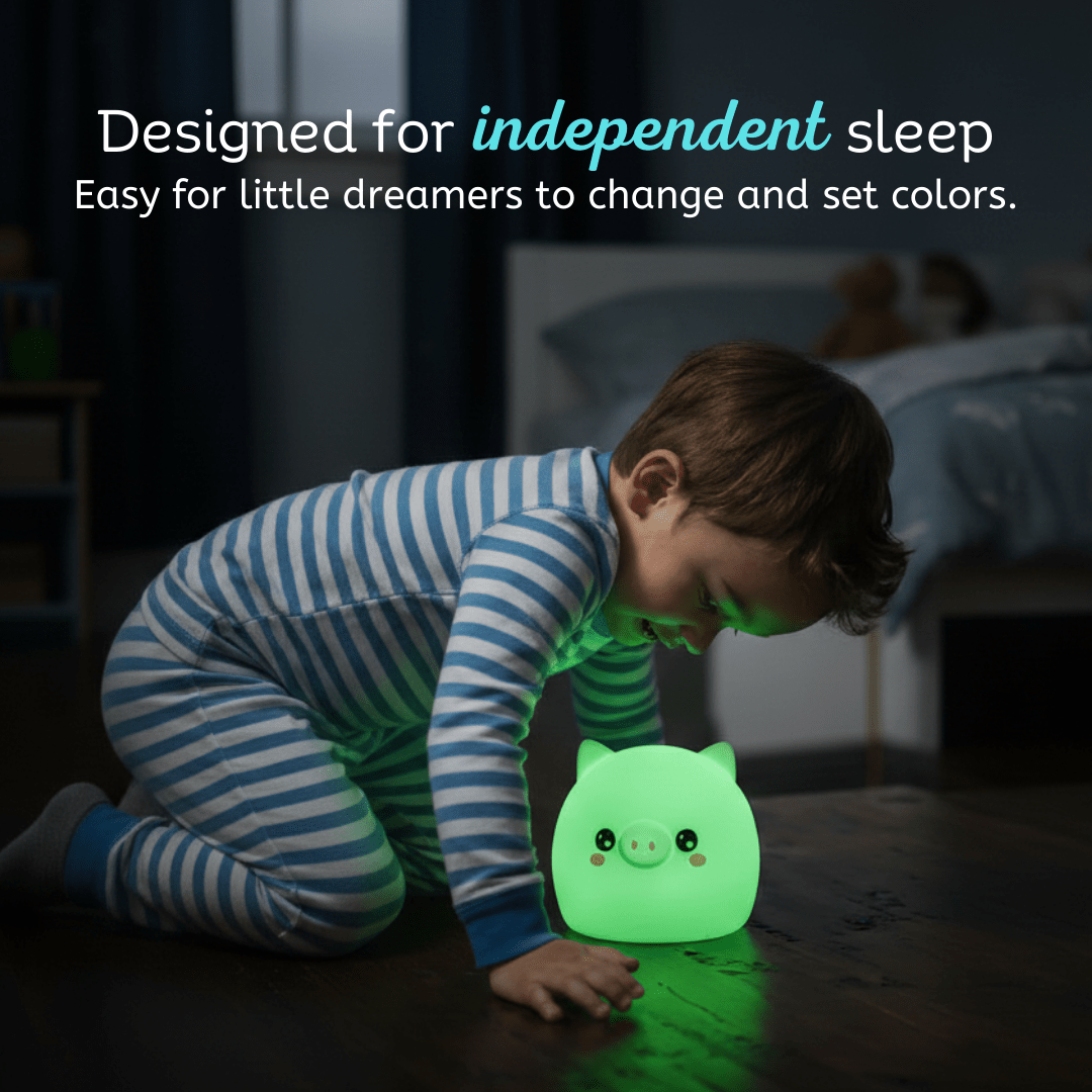 LumiPets® Percy the Pig - Children's Touch Night Light - Shop Avnu