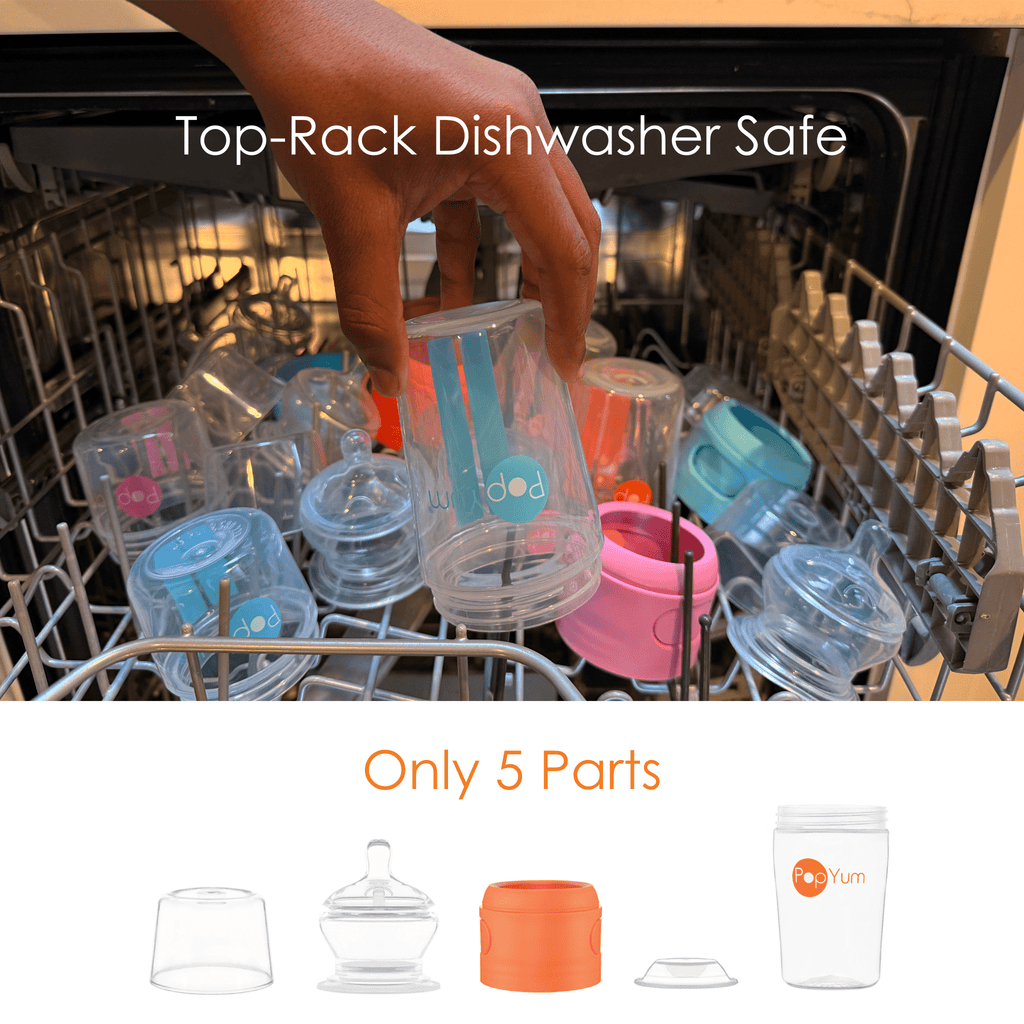 PopYum Orange 7 Piece Bundle: 9oz Bottle 3 - Pack + 2 Nipple 2 - Packs - Shop Avnu